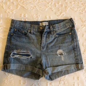 Madewell Light Wash Denim Shorts